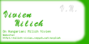 vivien milich business card